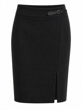 Black Polyester blend pencil skirt, Ann Taylor, size 12